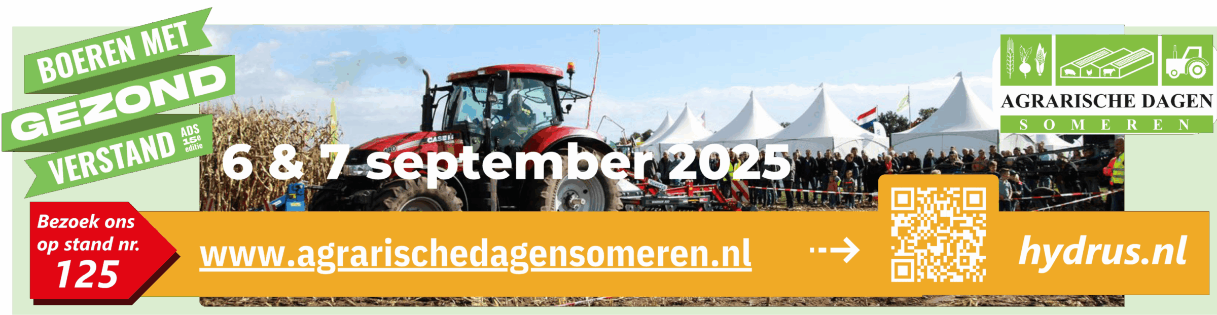 Bezoek ons op de Agrarische Dagen Someren – stand 125